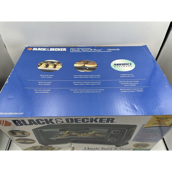 Black & Decker TRO965B Spacemaker Toast-R-Oven Toaster Oven Brand New Open Box - Picture 7 of 10
